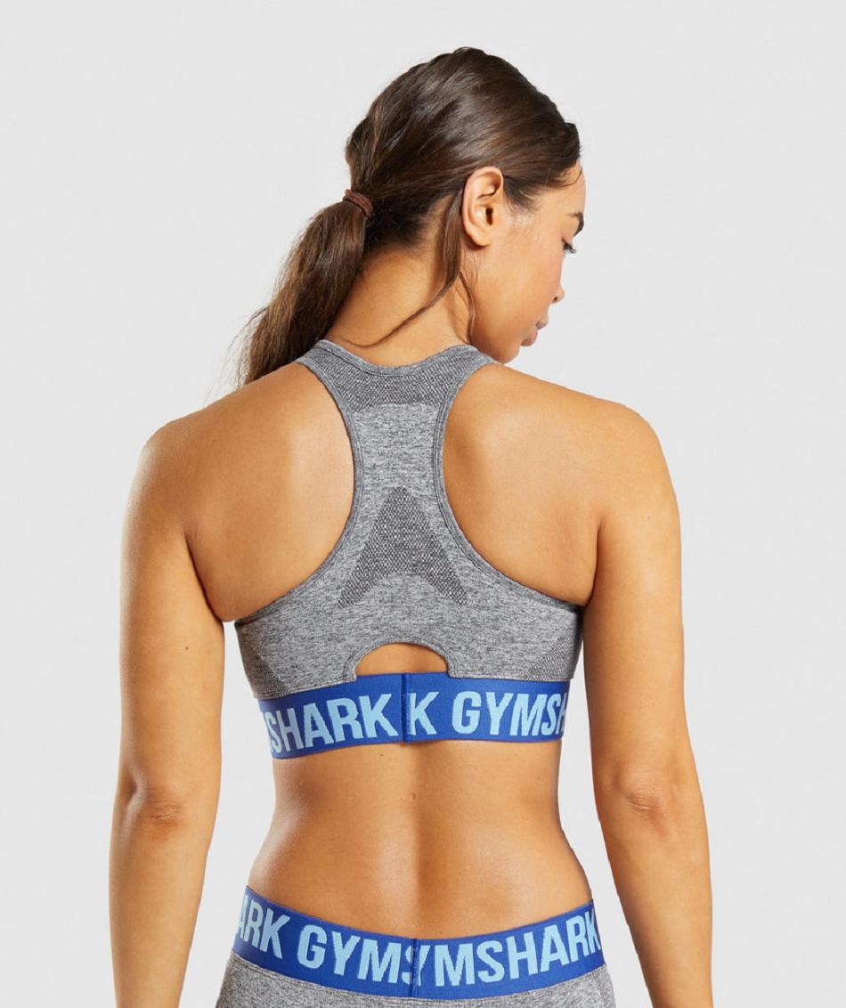 Sujetadores Deportivos Gymshark Flex Mujer Gris | CO 2130MQZ